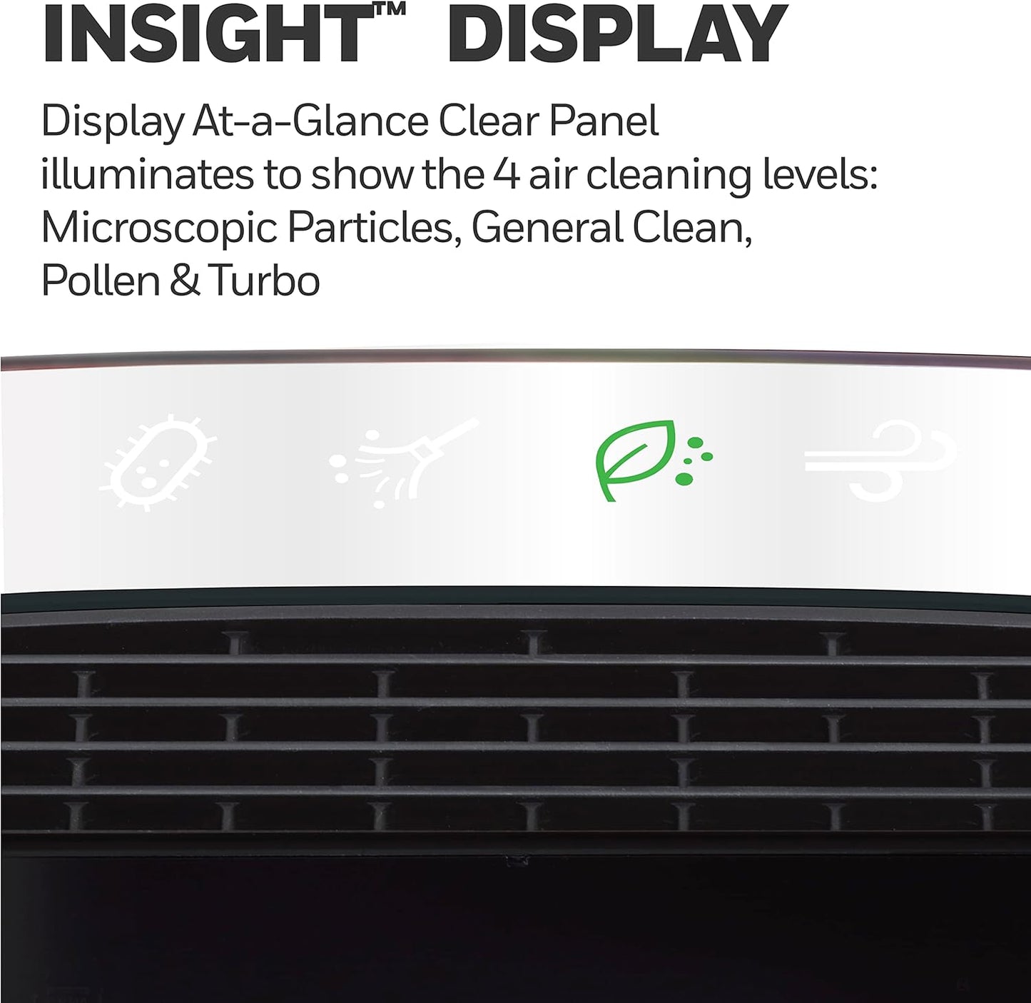 Honeywell Insight HPA5150WC True HEPA Air Purifier Medium to Large Rooms, Cleans Up To 998 Sq Ft, Allergen Remover, Captures 99.97% of Microscopic Allergens, White