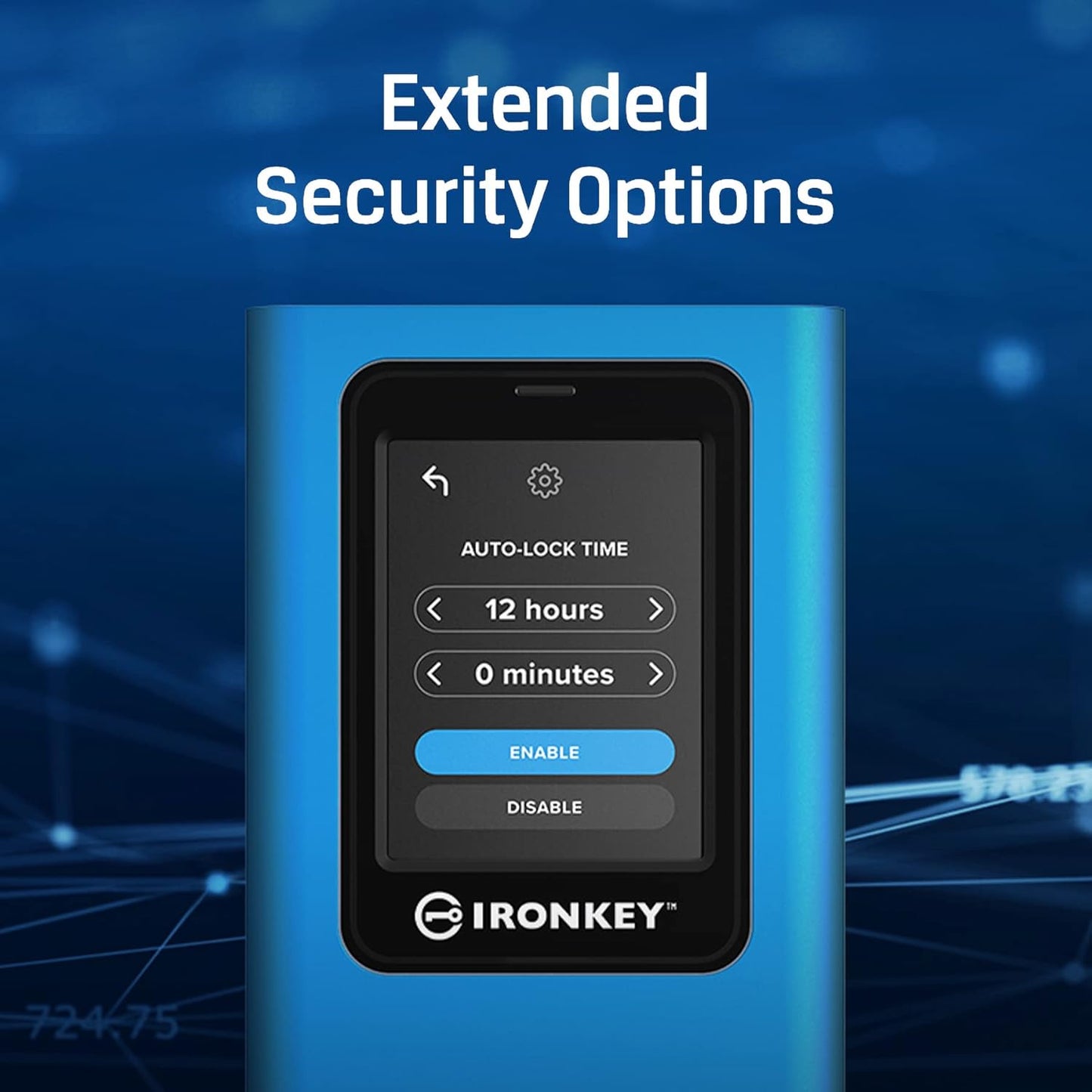 Kingston IronKey Vault Privacy 80 960GB Encrypted External SSD with Touchscreen
