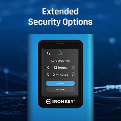 Kingston IronKey Vault Privacy 80 960GB Encrypted External SSD with Touchscreen