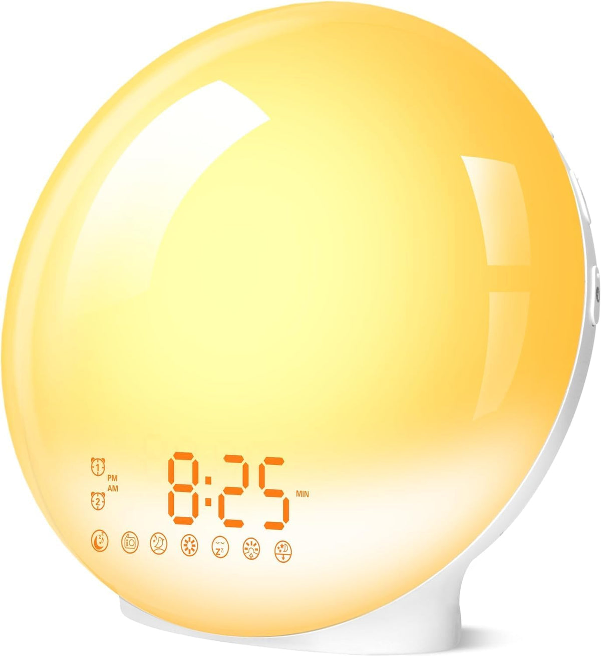 Sunrise Alarm Clock Wake Up Light, Dekala Alarm Clocks for Bedrooms, Sunrise Simulation, Noise Sound Machine, Sleep Mode, Dual Alarms, FM Radio, Snooze, 15 Smoothing Sounds
