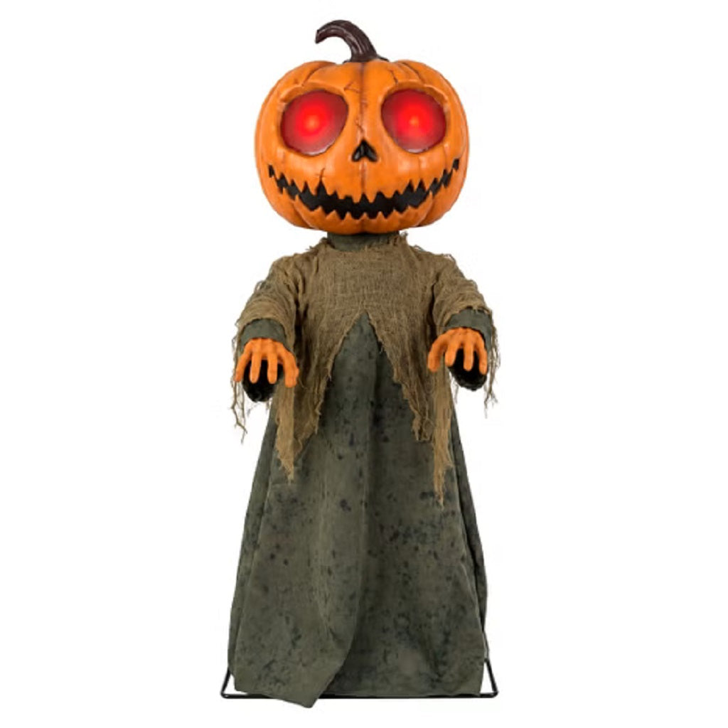 3ft Animated Lil Monster Halloween Decoration with LED Eyes, Spooky Sounds & Motion