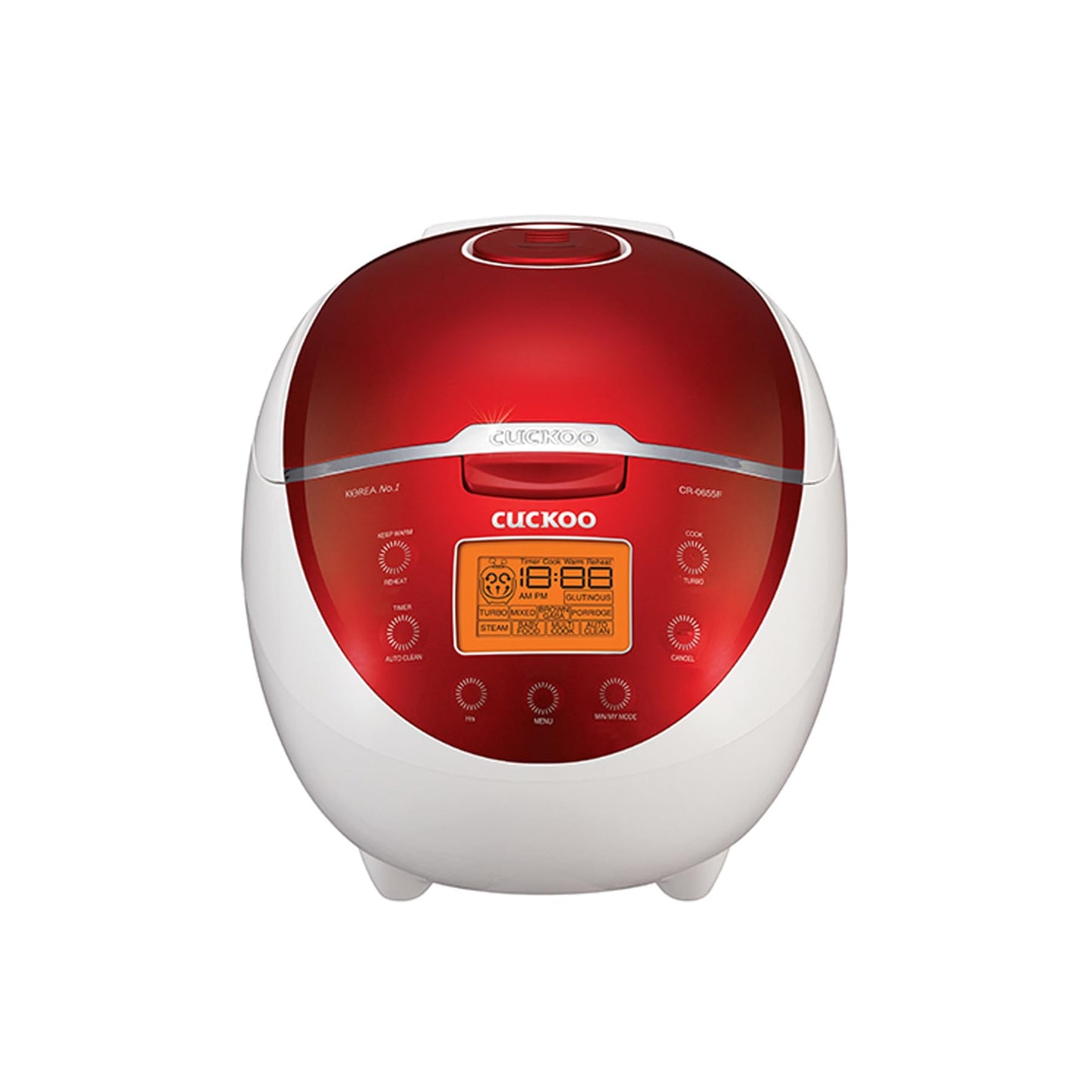 Rice Cooker 6 Cup Uncooked / 12 Cup Cooked, Classic Fuzzy Logic Rice Cooker Small with Delay Timer & Keep Warm Setting, Versatile Food Steamer for Cooking, Non-Stick Inner Pot, Red (CR-0655F)