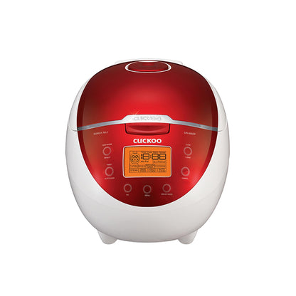 Rice Cooker 6 Cup Uncooked / 12 Cup Cooked, Classic Fuzzy Logic Rice Cooker Small with Delay Timer & Keep Warm Setting, Versatile Food Steamer for Cooking, Non-Stick Inner Pot, Red (CR-0655F)