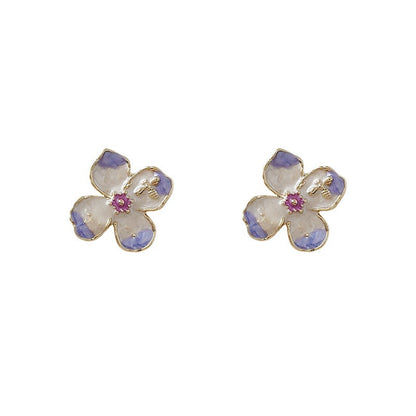 Simple earrings for women, elegant earrings, dripping glaze earrings, new jewelry