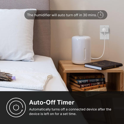 Smart Wi-Fi Plug with Energy Monitoring (2-Pack), Apple Home, Alexa & Google