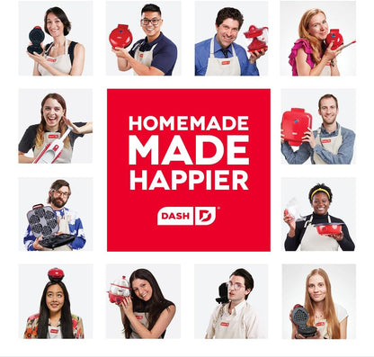 Dash Heart Mini Waffle Maker - Red