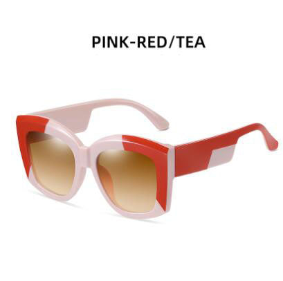 Fashionable gray three-dimensional frame sunglasses