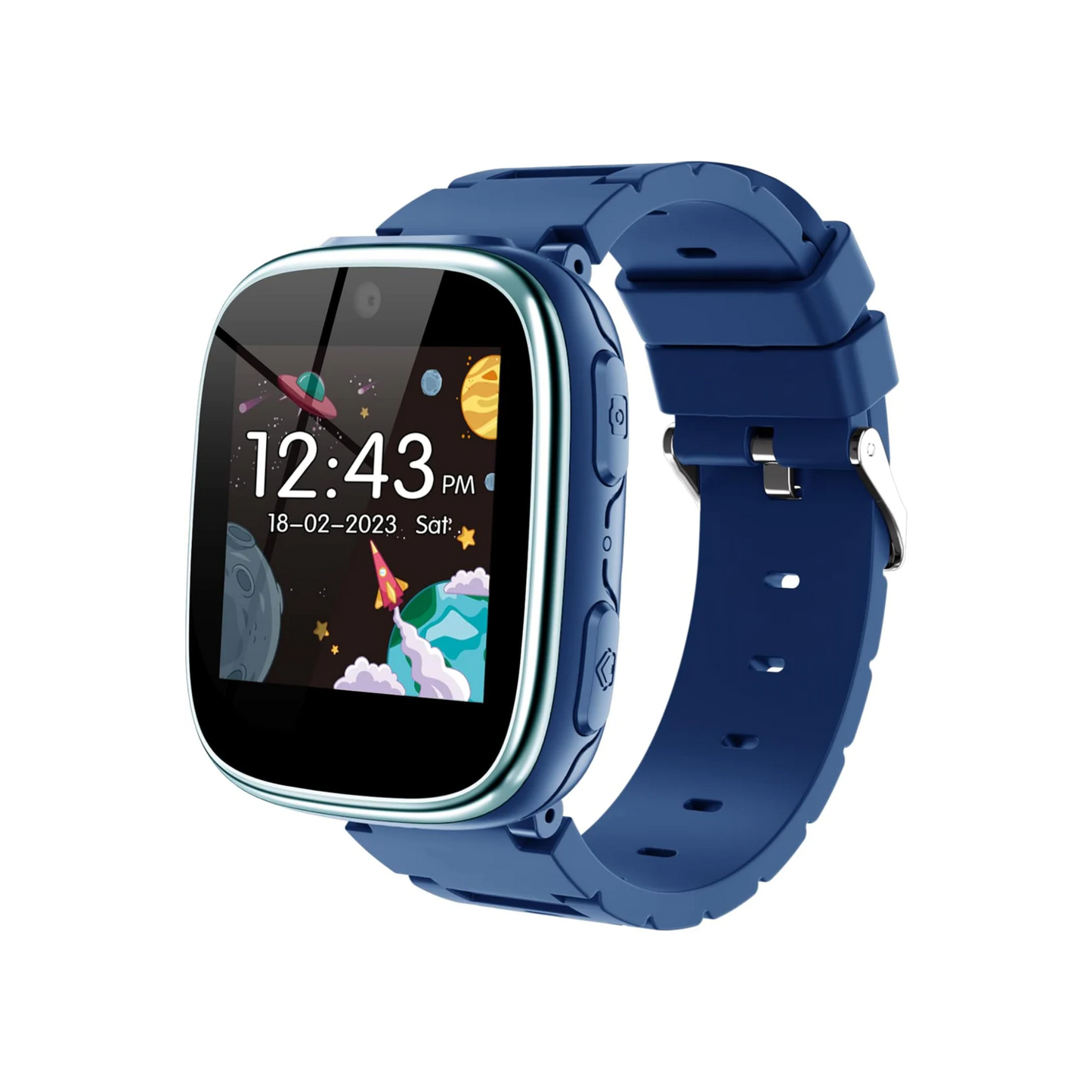 Smart Watch for Kids 4-12 Years Old with 1.54" Touch Screen, 15 Games, best for Birthday Gift (Navy Blue)