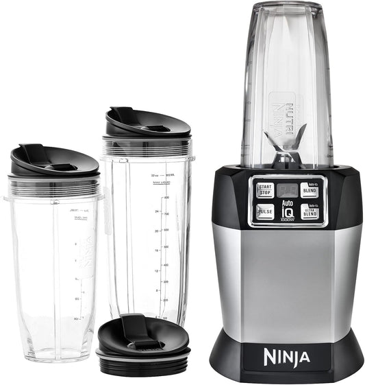 Ninja BL481C Nutri-Ninja Auto-iQ Technology Blender, 1000W (Canadian Version),Silver