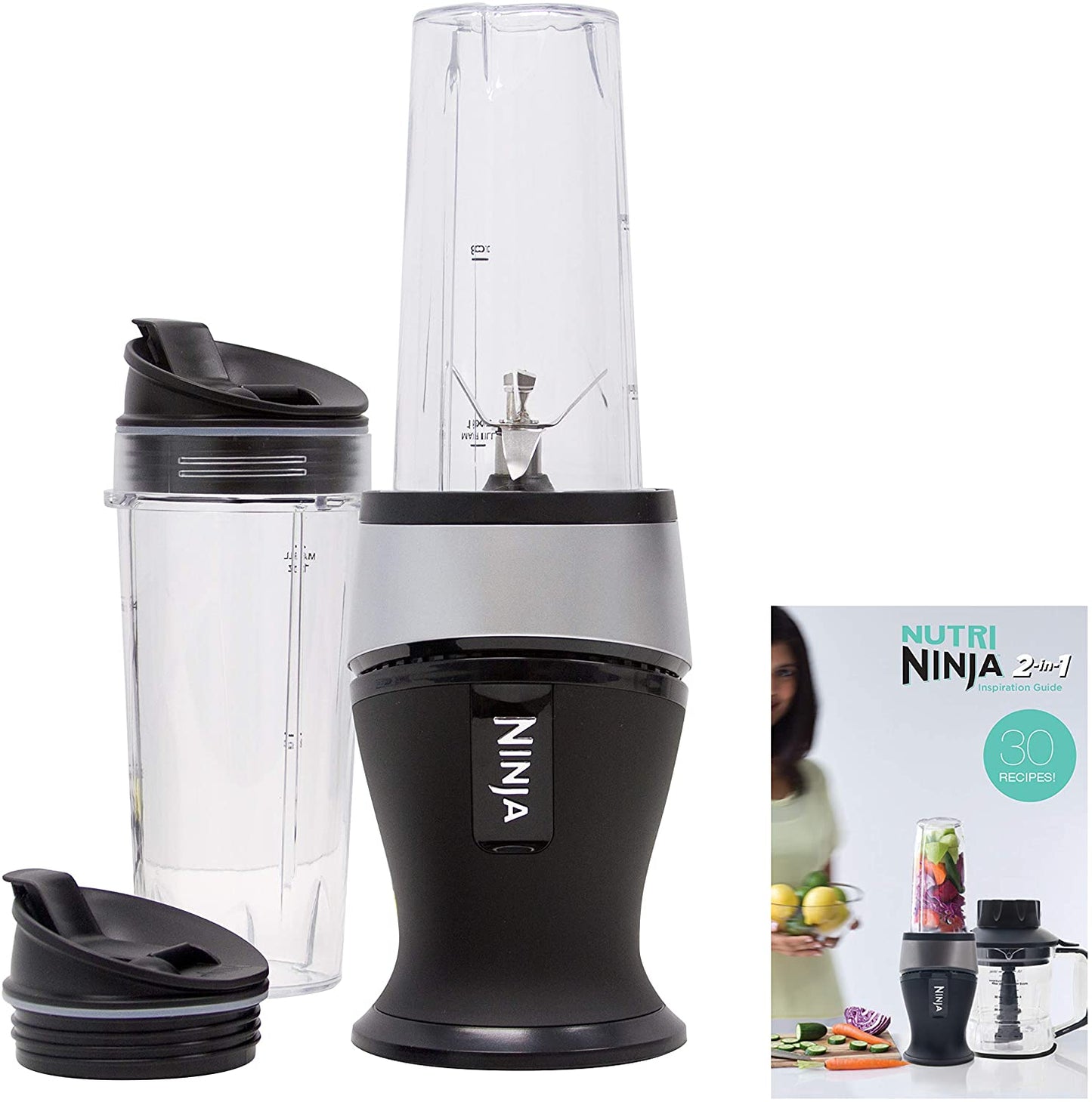 Ninja Fit Compact Personal Portable Blender, 700-Watt Base, (2) 16-oz. Cups and Spout Lids