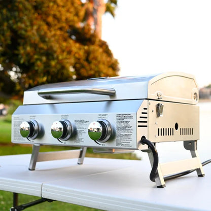 NXR 3 Burner 24,000 BTU Portable Propane Gas BBQ
