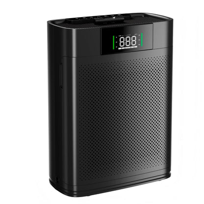 Air Purifiers Large Room Up to 1300 Ft², with Air Quality Monitor PM2.5, HEPA Sleep Mode, Aromatherapy for Allergies, Pet Hair, Pollen in Bedroom, AP2301, Black