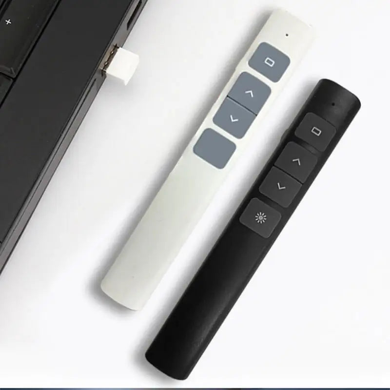 Wireless Presenter, 2.4GHz USB Control Presentation and rechargeable pointer, PPT PowerPoint Clicker for Mac, Laptop, Google Slide