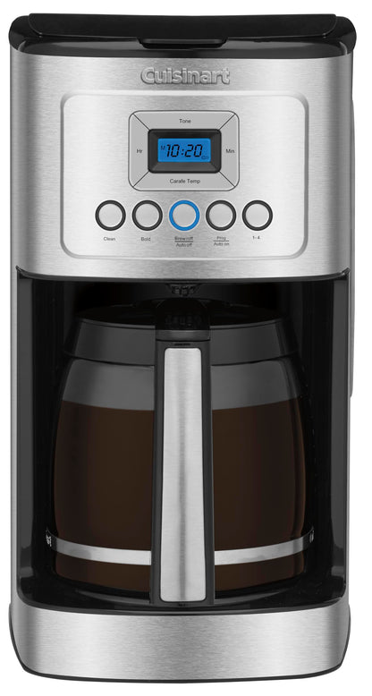 Cuisinart 14-Cup Programmable Coffee Maker with PerfecTemp Glass Carafe, 1-4 Cup Setting, Brew Strength Control and Brew Pause, Stainless Steel (DCC-3200C)