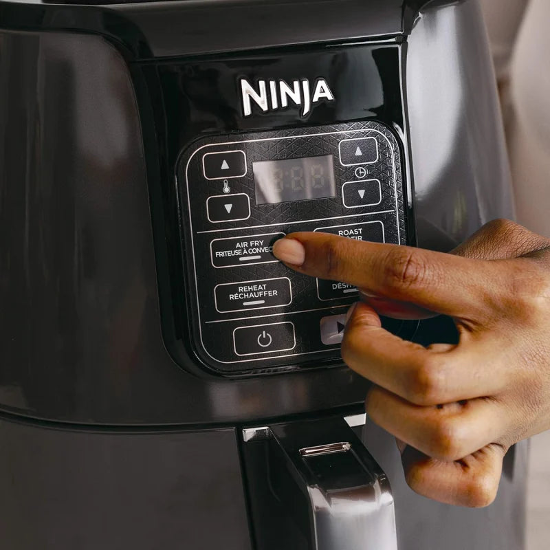 Ninja AF100C Air Fryer, 4-Qt Capacity, Non-Stick, Air Fry, Roast, Reheat, Dehydrate, Charcoal Grey (Canadian Version)
