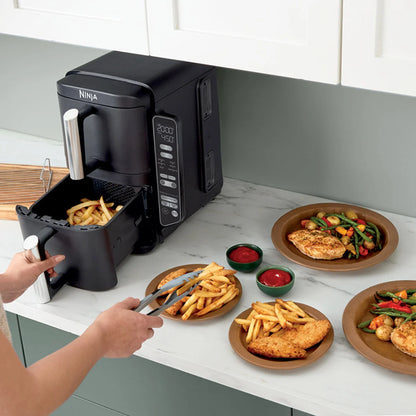 Ninja DoubleStack 2-Basket Air Fryer, DoubleStack Technology Cooks 4 Foods at Once, Space Saving Design, 8 QT, 6-in-1