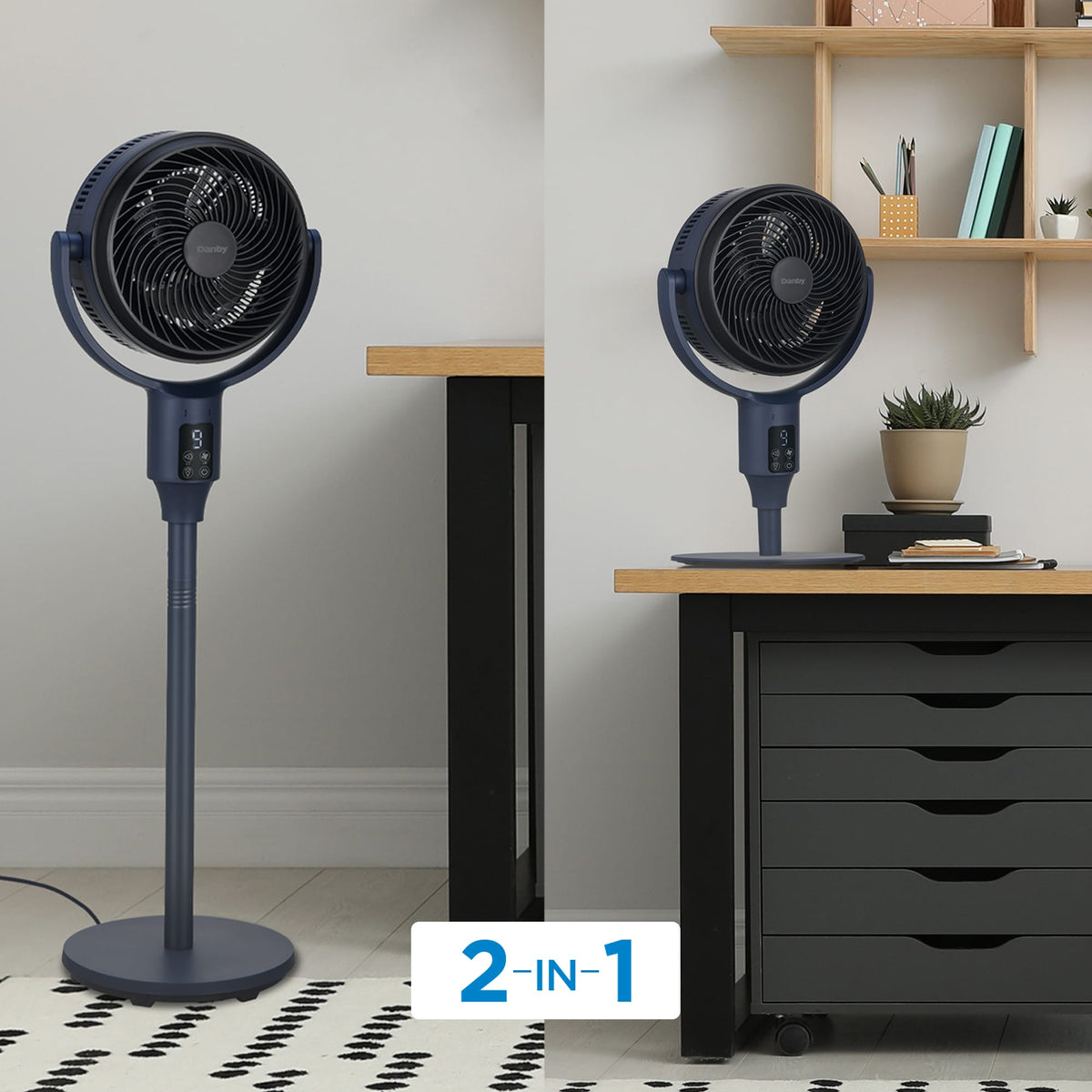 Danby Ultra Quiet Oscillating 2-in-1 Fan 35.99 cm (14.17 in.)
