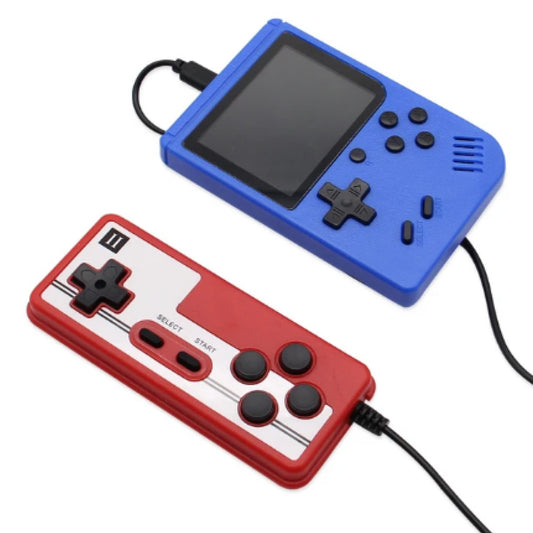 ULTREND Retro Handheld Game Console - 400 Classic Games, 3.0-Inch Screen, Rechargeable (Blue)