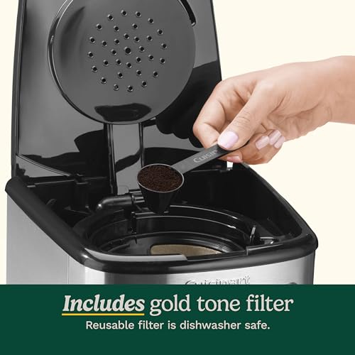Cuisinart 14-Cup Programmable Coffee Maker with PerfecTemp Glass Carafe, 1-4 Cup Setting, Brew Strength Control and Brew Pause, Stainless Steel (DCC-3200C)