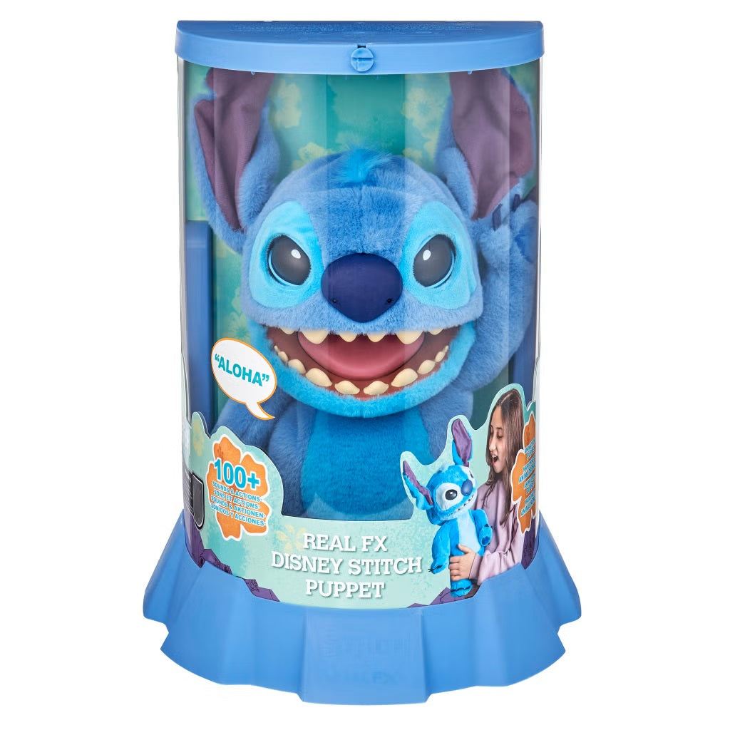 RealFX Disney Stitch Puppetronic Interactive Plush Toy with 100+ Sounds and Actions