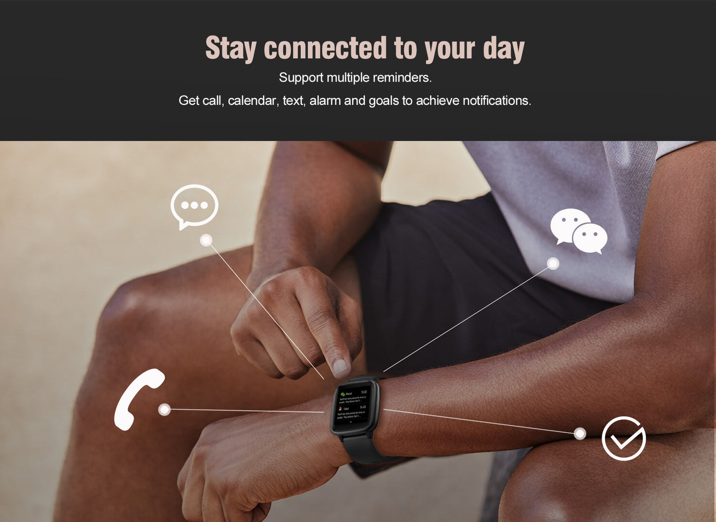 Gleam | Fitness Tracker | Smart Watch for Android and iPhones